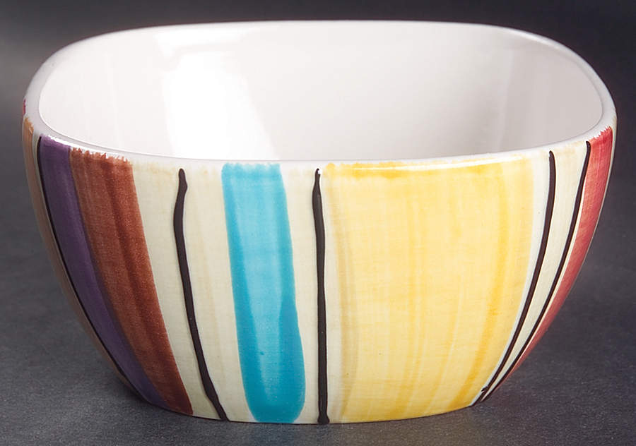 Equator Square Bowl for (5 Piece) Chip & Dip by Pfaltzgraff-1