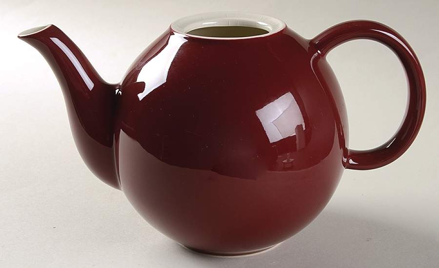 Spa Burgundy (Maroon Trim) Teapot No Lid by Pagnossin-1