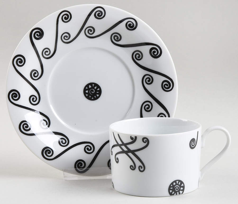 Fez Flat Cup & Saucer Set by Pottery Barn China-1
