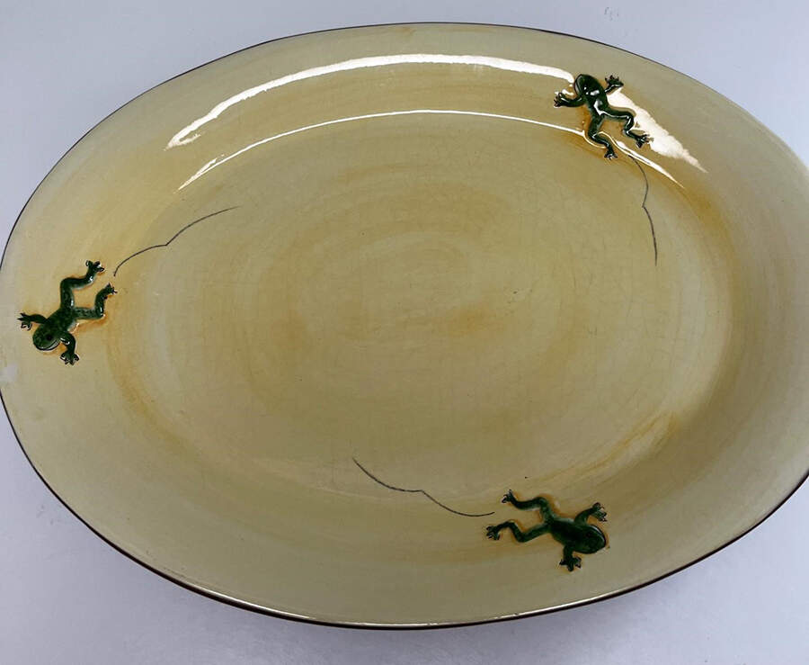 Frog 17" Oval Serving Platter by Pottery Barn China-1