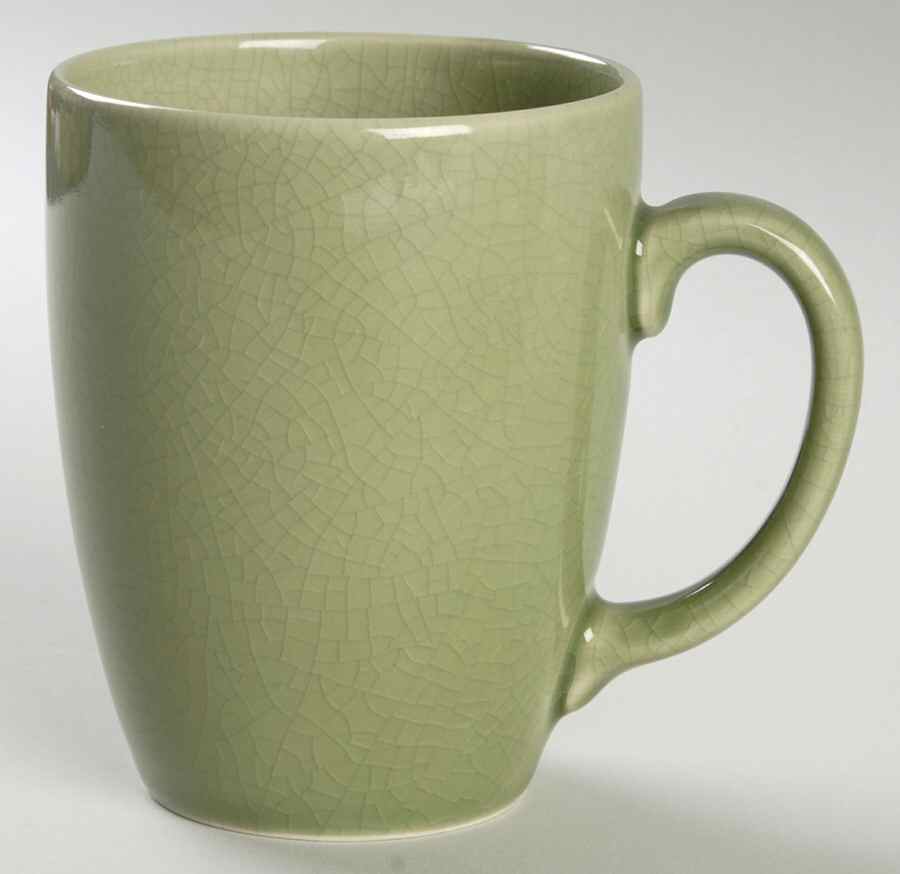 Crackle Green Mug by Pottery Barn China-1