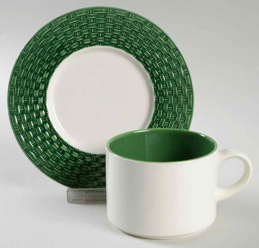 PER44 Flat Cup & Saucer Set by Pier 1-1