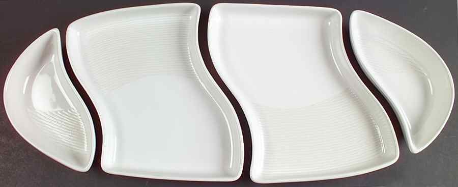 Sand and Seas Sail (4 Pc) Modular Vegetable Serving Set by Pfaltzgraff-1