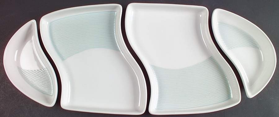 Sand and Seas Waterfall (4 Pc) Modular Vegetable Serving Set by Pfaltzgraff-1