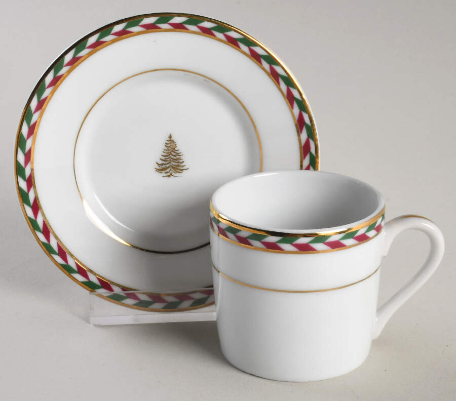 PBA22 Flat Demitasse Cup & Saucer Set by Pottery Barn China-1