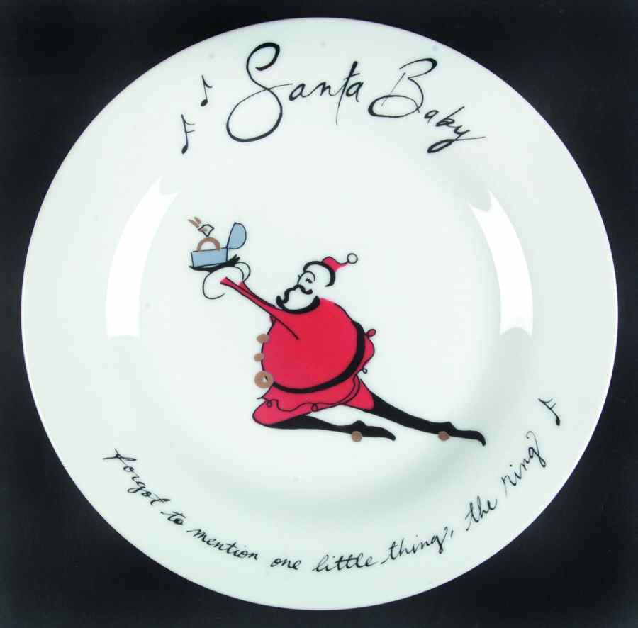 Santa Baby Salad Plate by Pottery Barn China-1