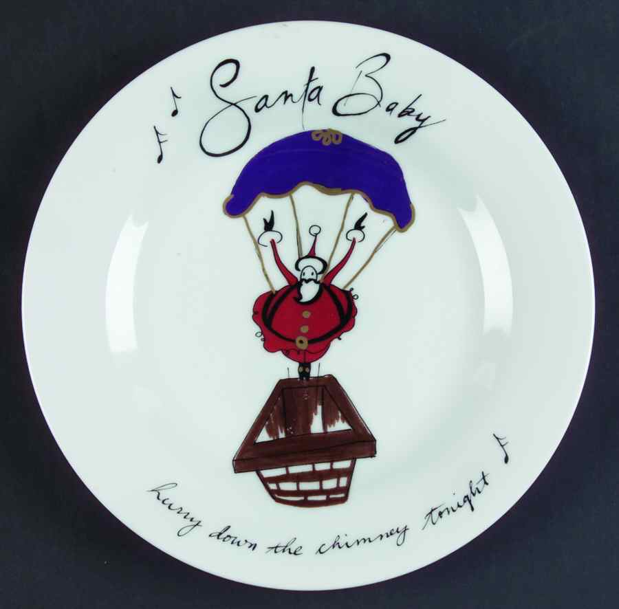 Santa Baby Salad Plate by Pottery Barn China-1
