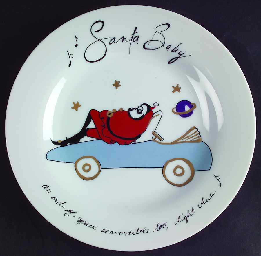 Santa Baby Salad Plate by Pottery Barn China-1