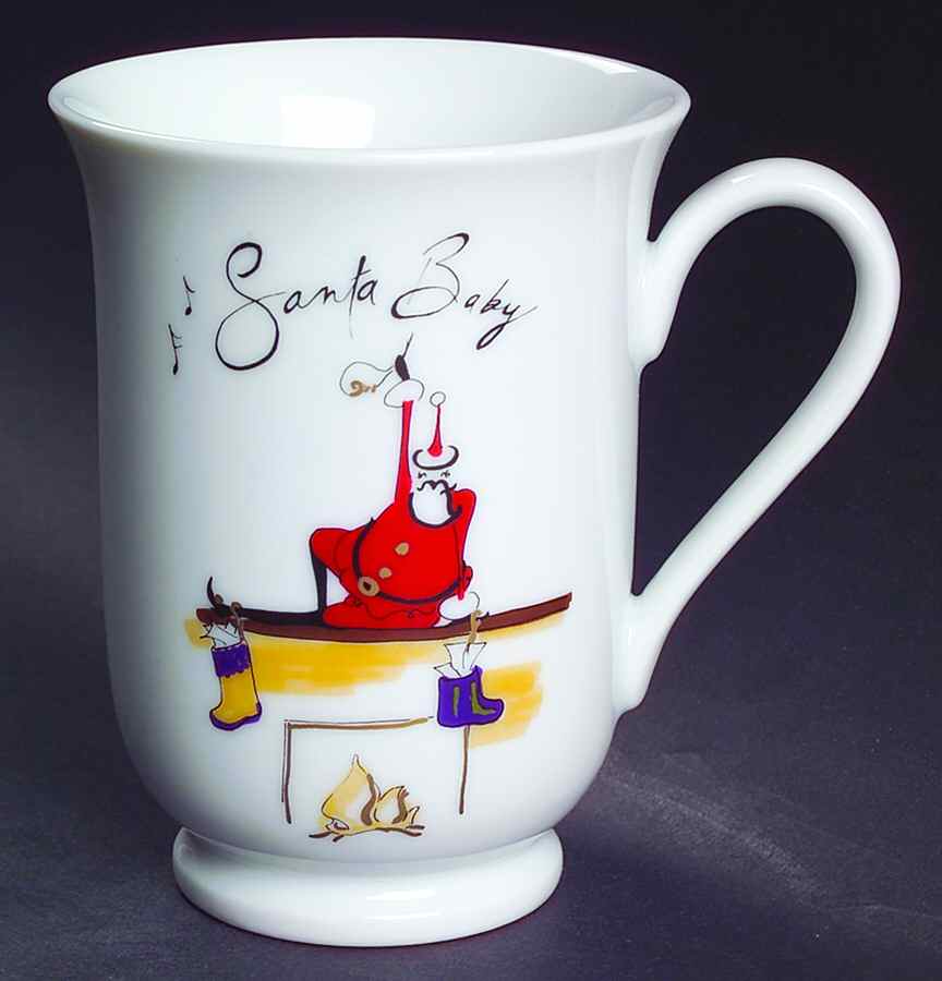 Santa Baby Mug by Pottery Barn China-1