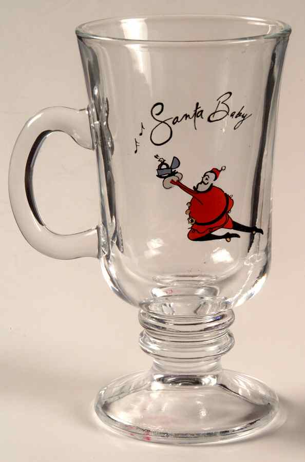 Santa Baby Glassware Irish Coffee by Pottery Barn China-1