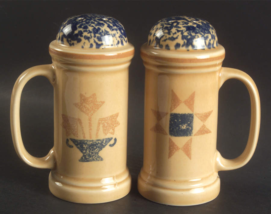 America (By Request 2004) Stove Top Salt & Pepper Set by Pfaltzgraff-1