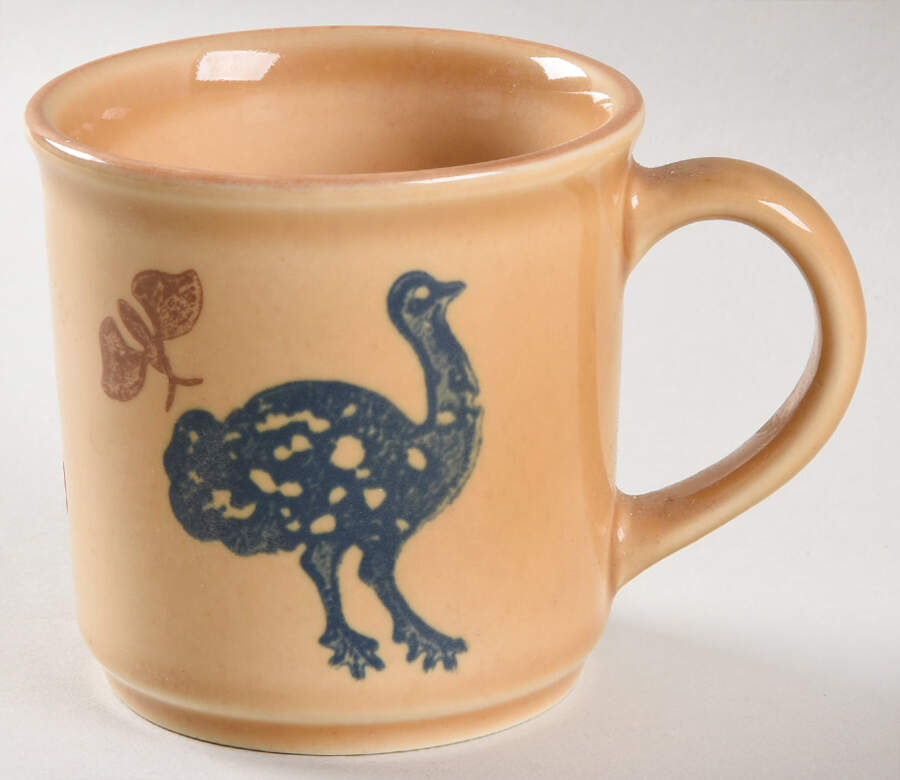 America (By Request 2004) Ostrich Stencil Mug by Pfaltzgraff-1