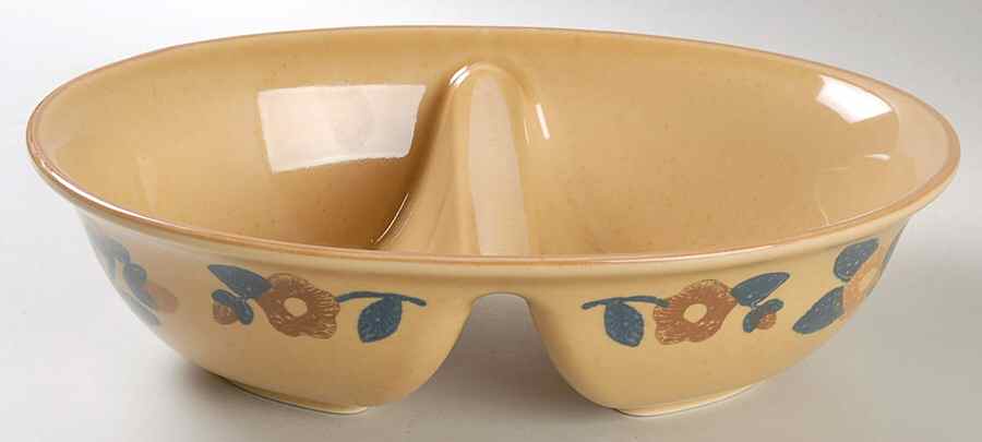 America (By Request 2004) Oval Divided Vegetable Bowl by Pfaltzgraff-1
