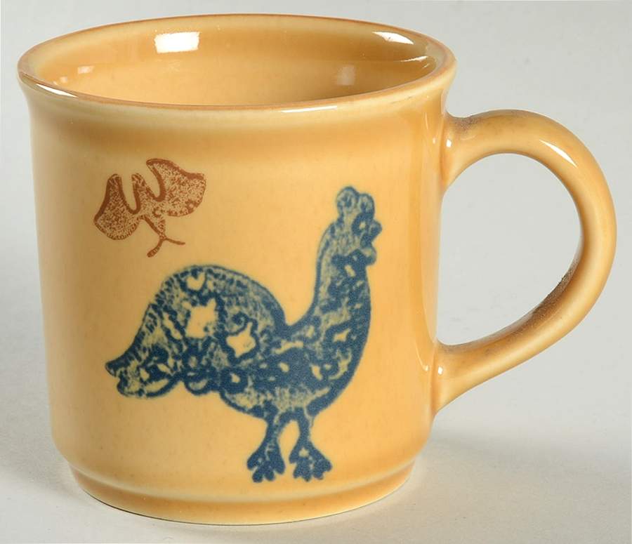 America (By Request 2004) Rooster Stencil Mug by Pfaltzgraff-1