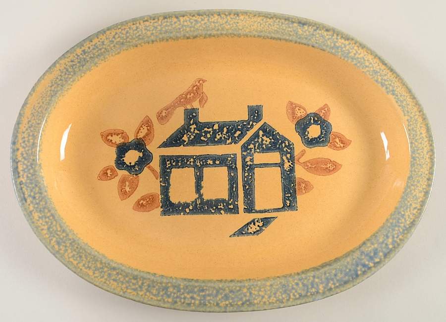 America (By Request 2004) 14" Oval Serving Platter by Pfaltzgraff-1