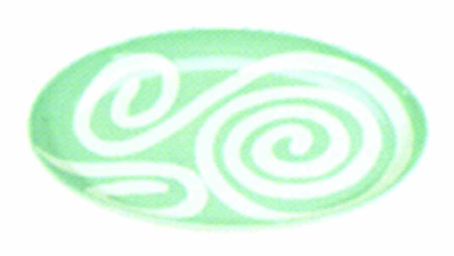 Fingerpaint Sky 17" Oval Serving Platter by Presenttense-1
