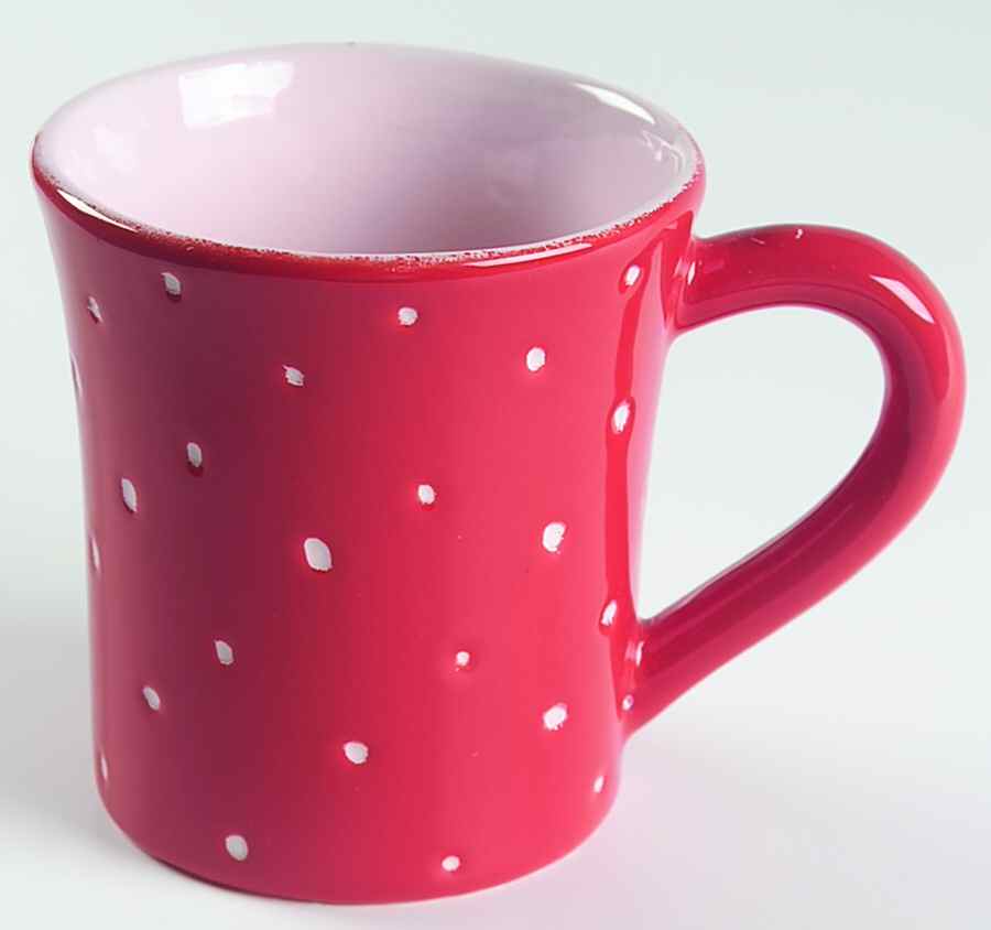 Linen Dot Ruby Mug by Presenttense-1