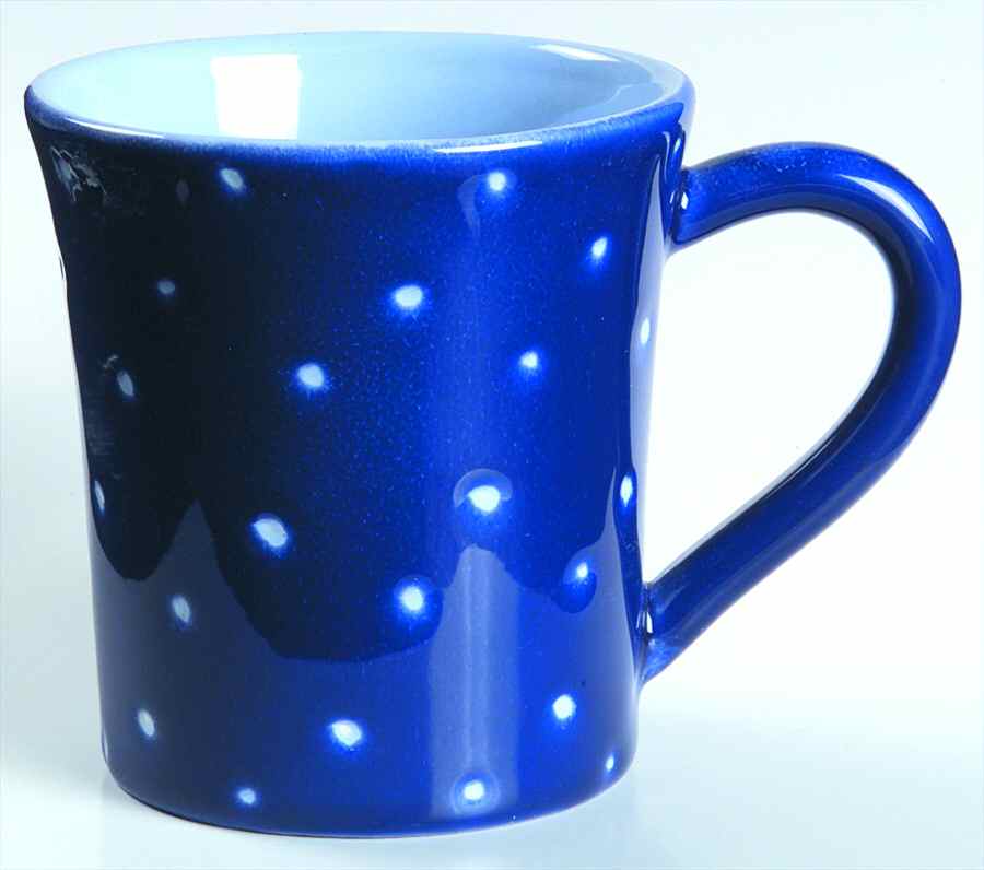 Linen Dot Periwinkle Mug by Presenttense-1