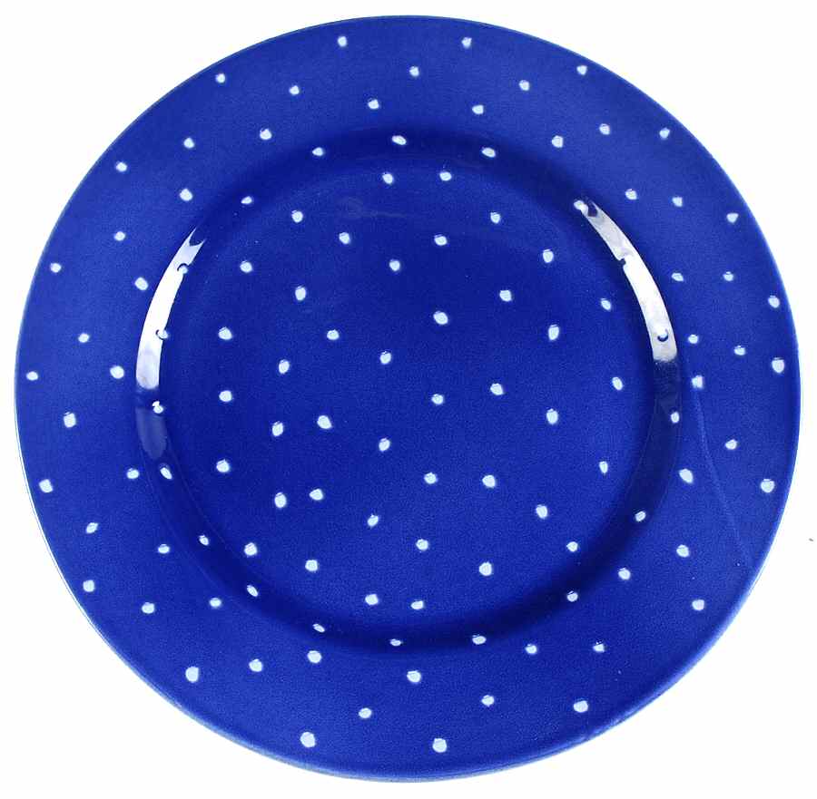 Linen Dot Periwinkle Service Plate (Charger) by Presenttense-1