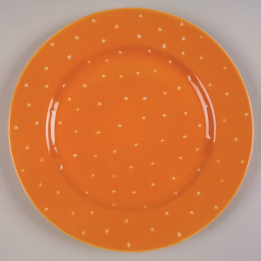 Linen Dot Marigold Service Plate (Charger) by Presenttense-1