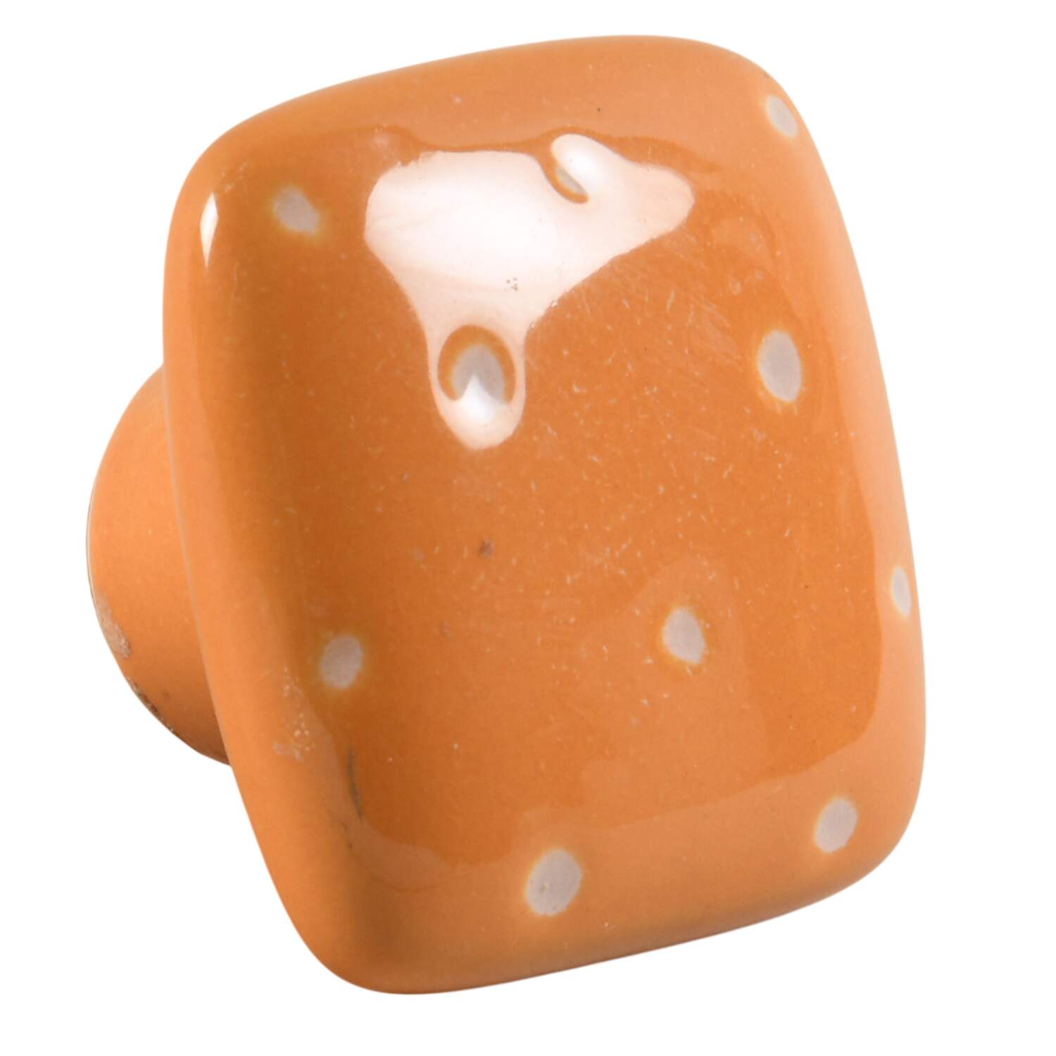 Linen Dot Marigold Drawer/Cabinet Pull/Knob by Presenttense-1