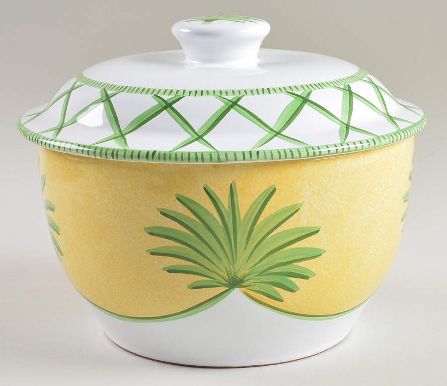 Classic Palm 2 Qt Round Covered Casserole by Presenttense-1