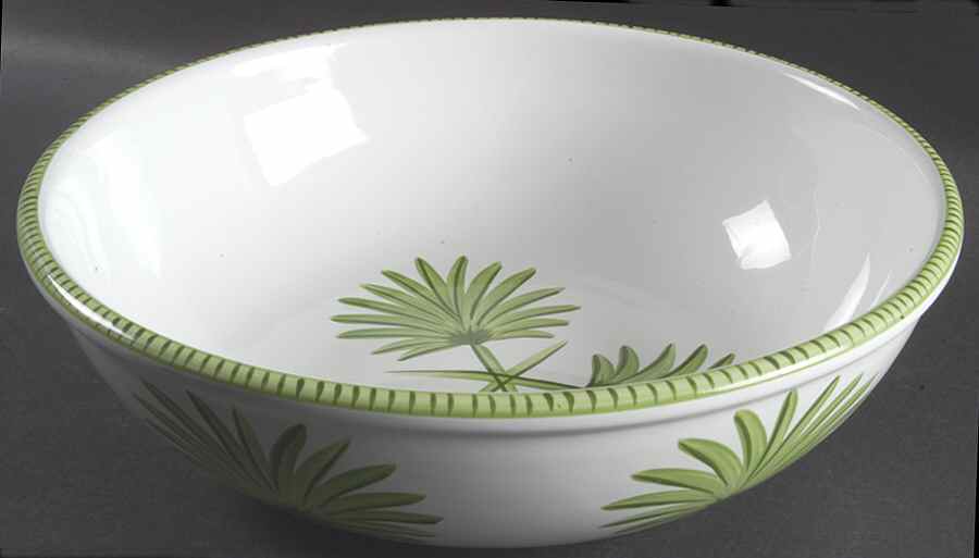 Classic Palm 10" Round Vegetable Bowl by Presenttense-1