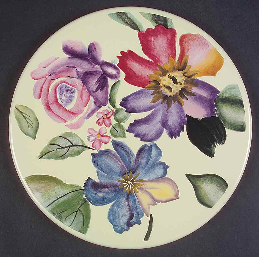 Flower Market 10" Individual Steel Stove Cover by Pfaltzgraff-1