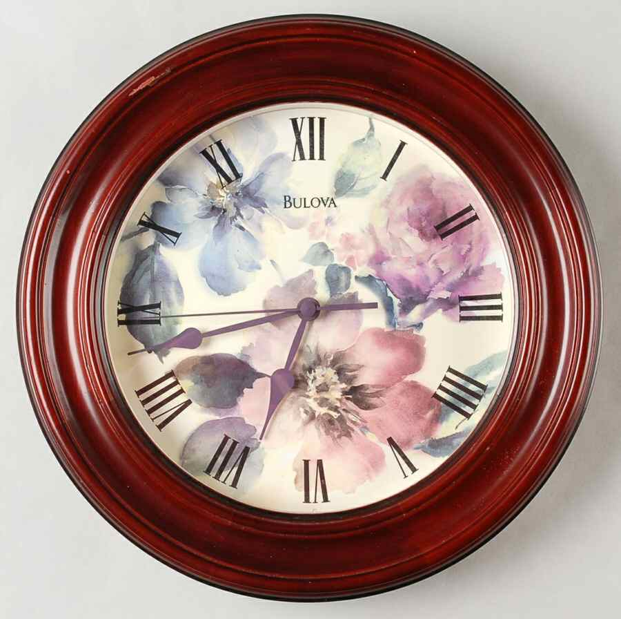 Flower Market Hanging Wall Clock by Pfaltzgraff-1
