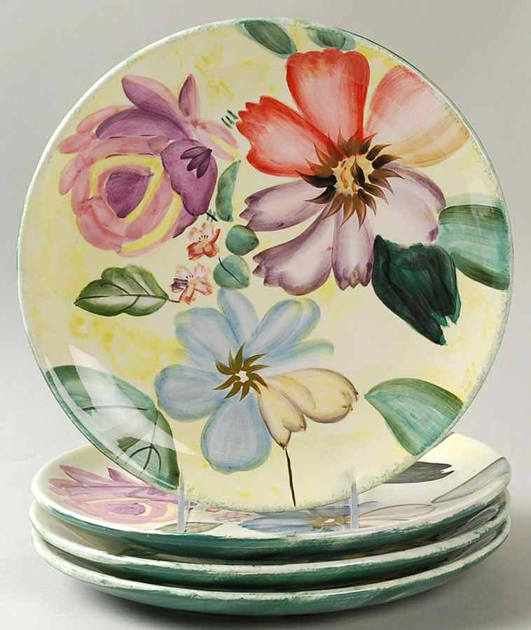 Flower Market Dinner Plate - Set of 4 Motif 5 by Pfaltzgraff-1