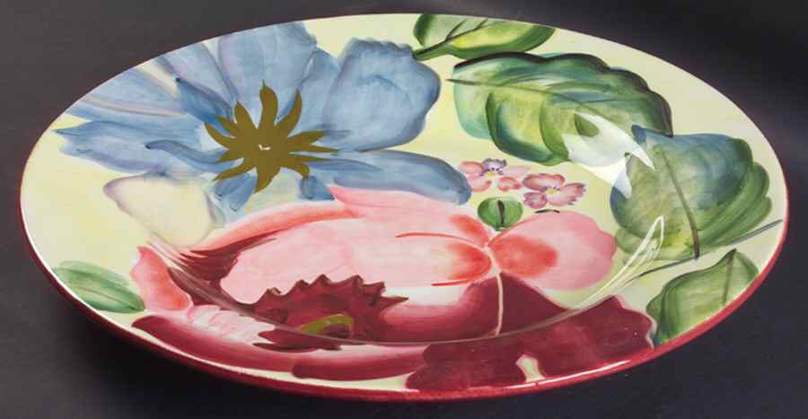 Flower Market 18" Chop Plate (Round Platter) by Pfaltzgraff-1