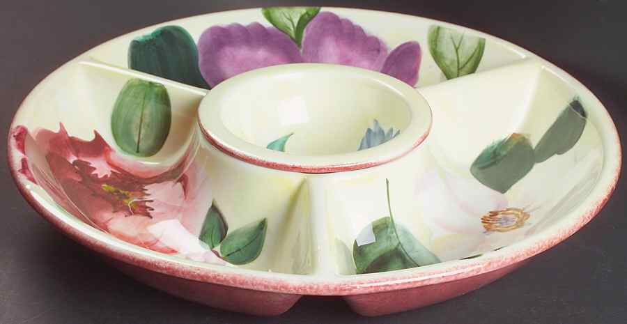 Flower Market (2 Piece) Chip & Dip Set by Pfaltzgraff-1