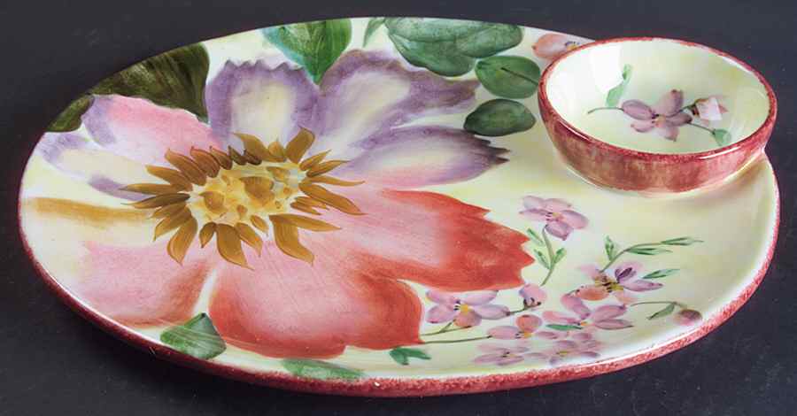 Flower Market Hors d'Oeuvre Tray by Pfaltzgraff-1