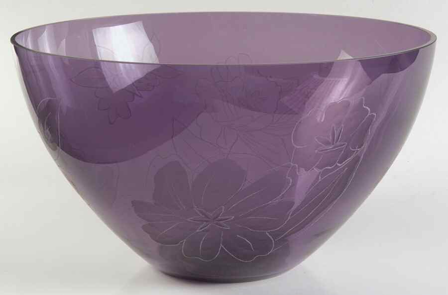 Flower Market 10" Glassware Salad Bowl by Pfaltzgraff-1