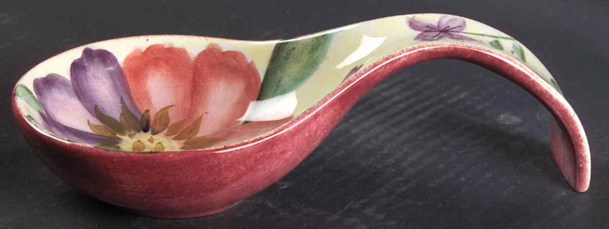 Flower Market Spoon Rest/Holder (Holds 1 Spoon) by Pfaltzgraff-1