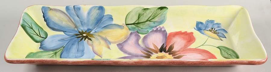 Flower Market 18" Rectangular Server by Pfaltzgraff-1