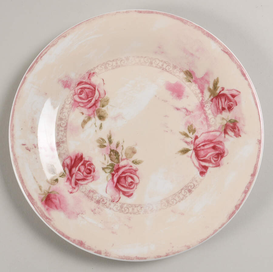 Filigree Rose Salad/Dessert Plate by Portmeirion-1