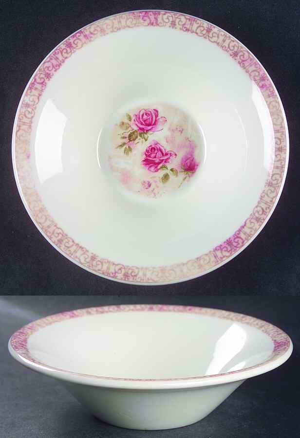 Filigree Rose Soup/Cereal Bowl by Portmeirion-1