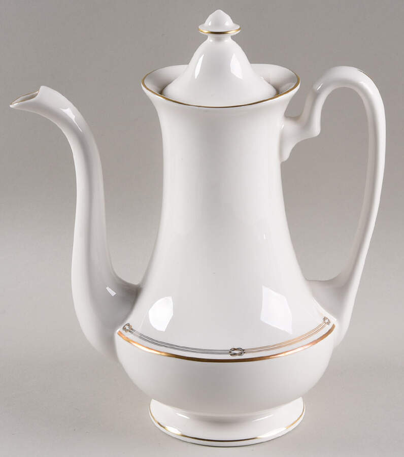 Alexis Tea/Coffee Pot & Lid by Pickard-1