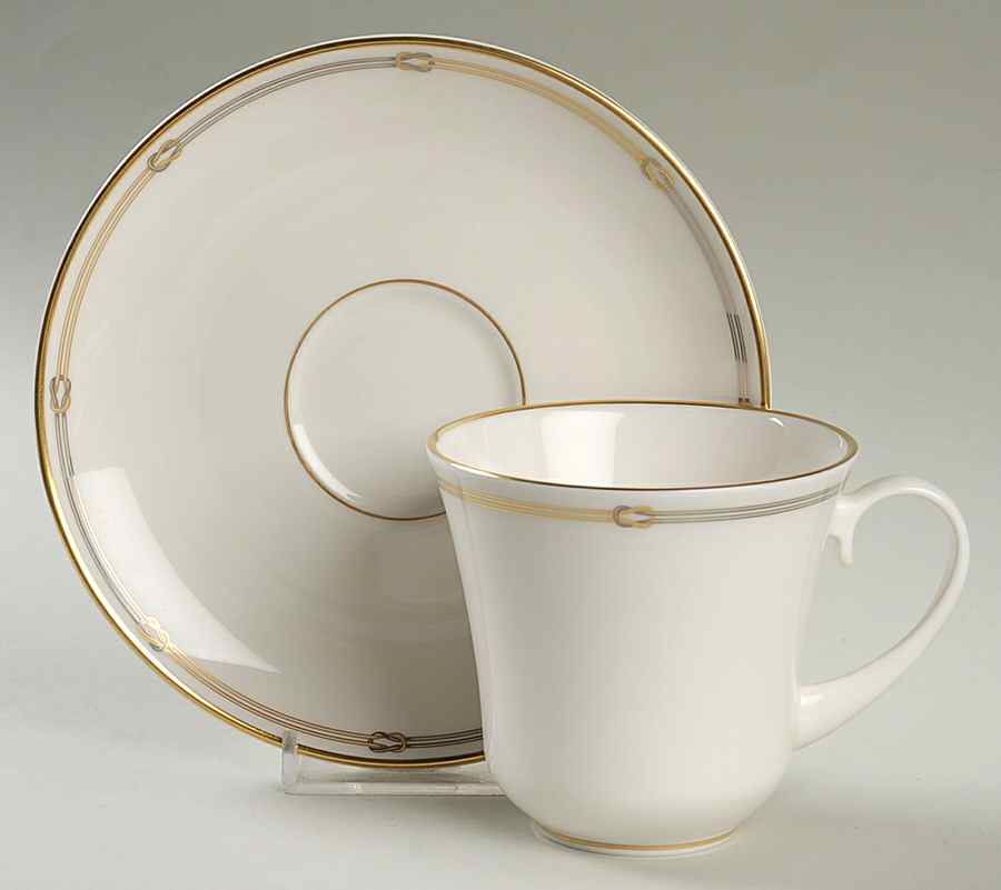 Alexis Flat Cup & Saucer Set by Pickard-1