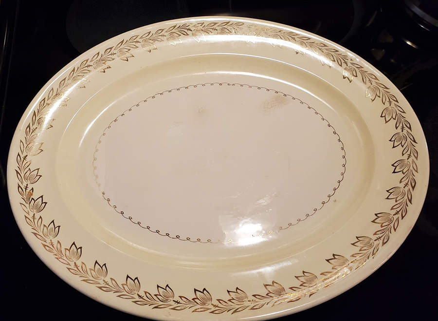 Pcp203 16" Oval Serving Platter by Paden City-1