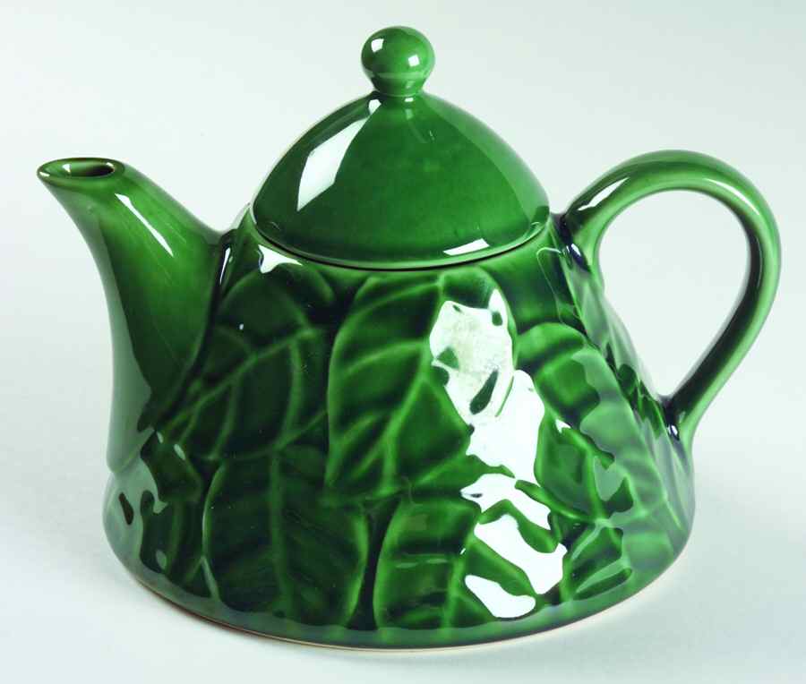 Jade Leaves Teapot & Lid by Pier 1-1