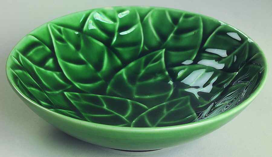 Jade Leaves Coupe Soup Bowl by Pier 1-1