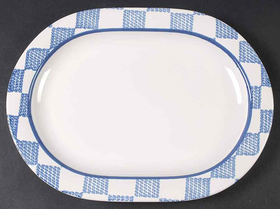 Hopscotch (No Fruit) 12" Oval Serving Platter by Pfaltzgraff-1