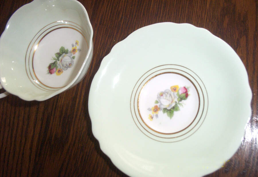 A312 Footed Cup & Saucer Set by Paragon-1