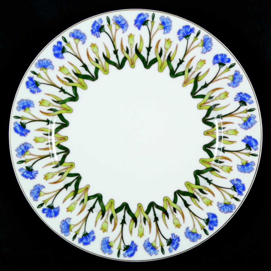 Les Bleuets Dinner Plate by Porcelaine de Limoges-1