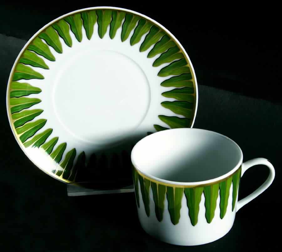 Fougeres Flat Cup & Saucer Set by Tharaud-1