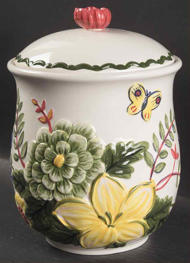 Paradise Accessories Large Canister & Lid by Pfaltzgraff-1