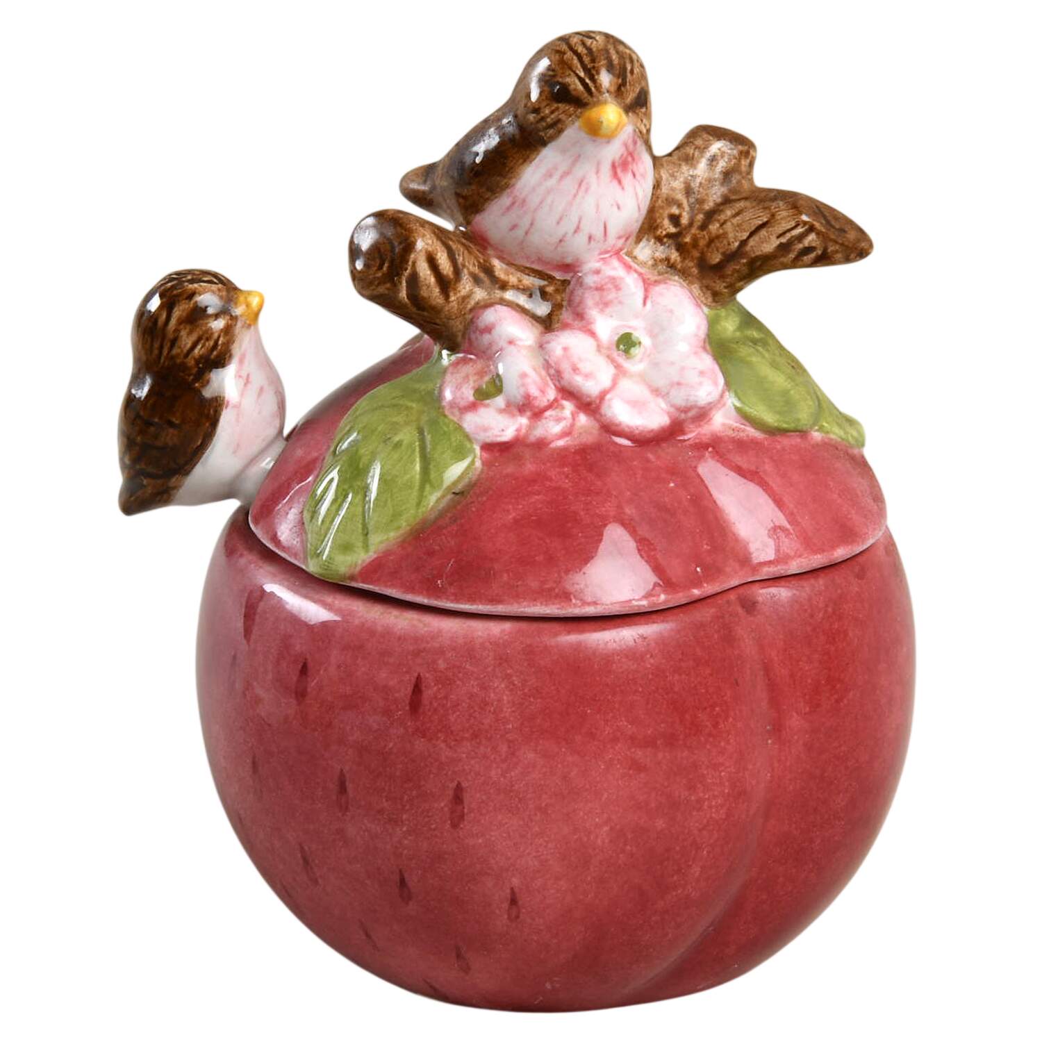 Pomona Countertop Figural Jam/Jelly and Lid with Spoon by Portmeirion-1
