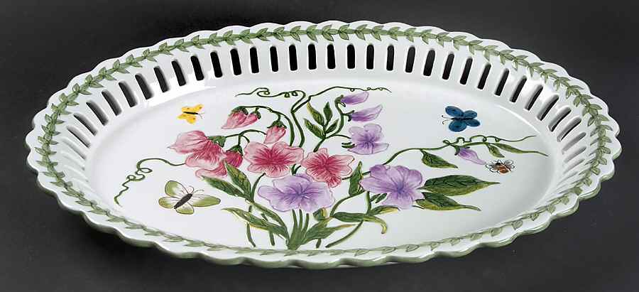 Botanic Garden Hostess 16" Oval Serving Platter by Portmeirion-1